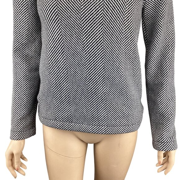 J.Crew Womens Sweatshirt Size XS Xsmall Long Sleeve Funnel Neck Herringbone‎ - Picture 5 of 10